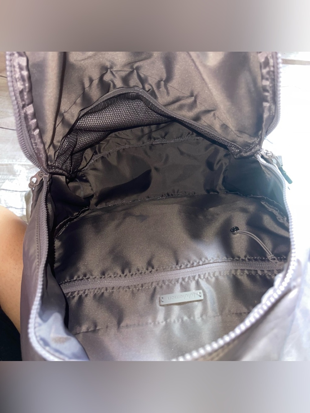 Lululemon Pack It Up 21L Unisex Lunar Rock Grey Purple Backpack - Picture 9 of 13